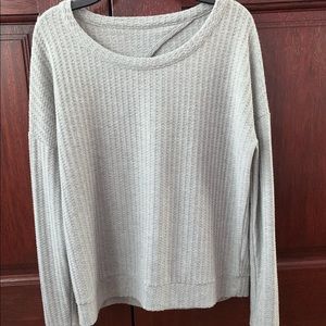Gray open-back sweater!